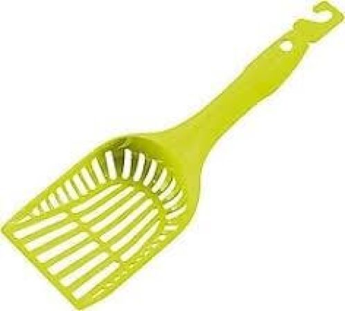 Moderna Scoop Small Grid Dar Aralıklı Kedi Kum Küreği Yeşil 10x28 Cm