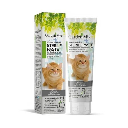 Garden Mix Multivitamin Kısırlaştırılmış Kedi Malt Macunu 100 gr