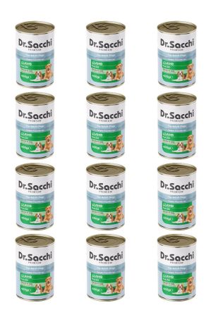 Dr.Sacchi yetişkin köpek-kuzu etli 400gr x 12 adet