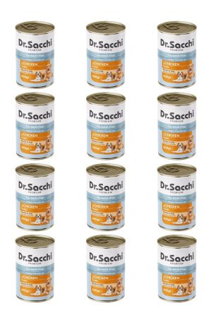 Dr.Sacchi yetişkin köpek-tavuklu 400gr x 12 adet