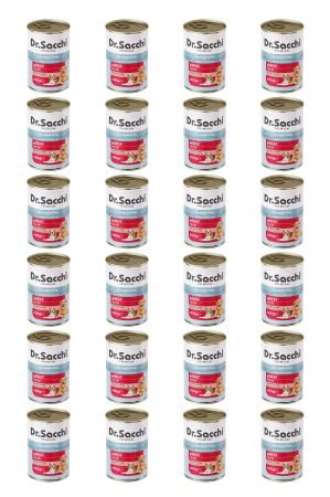 Dr.Sacchi yetişkin köpek-sığır etli 400gr x 24 adet