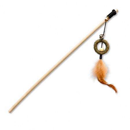 Eastland Halka Catnipli, Tüylü ve Zilli Olta Kedi Oyuncağı 40 cm