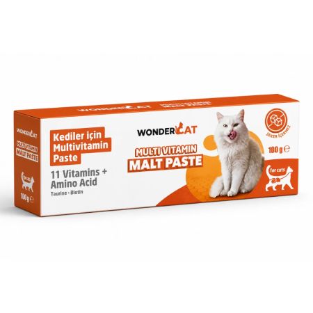WonderCat Multivitamin Malt Kedi Macunu 100 gr