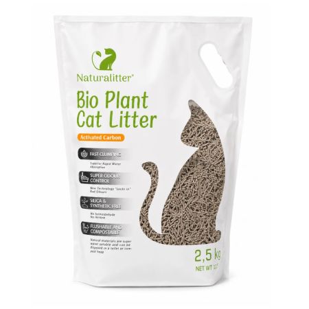 Naturalitter Aktif Karbonlu Tofu Kedi Kumu 2,5 kg
