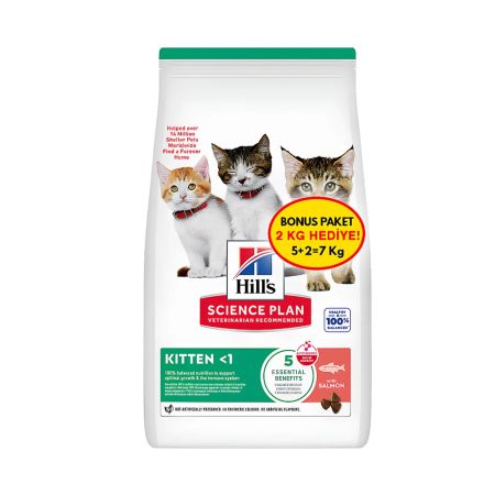 Hill's Science Plan Kitten Somonlu Yavru Kedi Maması 5+2 kg