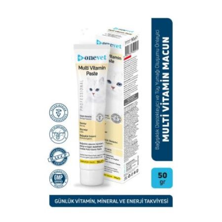 OneVet Multi Vitamin Paste Bağışıklık Destekleyici Kedi Maltı 50 Gr
