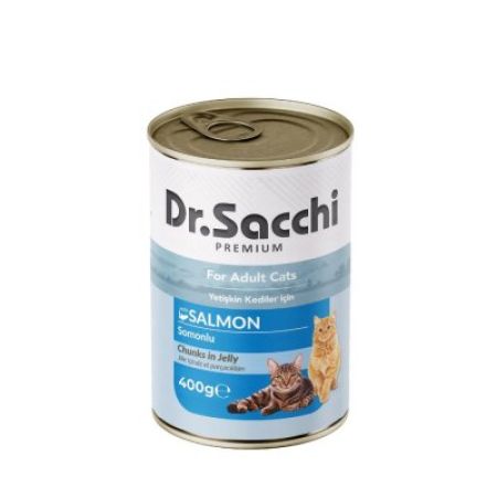 Dr.Sacchi Somonlu Kedi Konservesi 400 gr