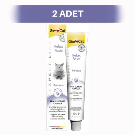 GimCat Relax Paste Sakinleştirici Kedi Macunu 2 x 50 gr