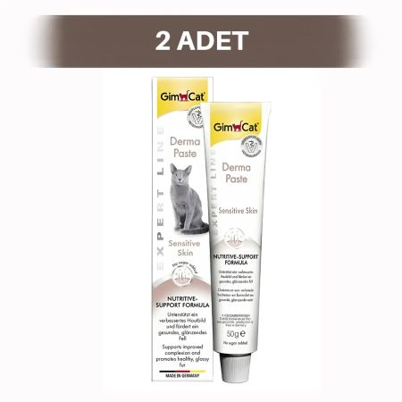 GimCat Derma Paste Tüy Sağlığı Destekleyici Malt Kedi Macunu 2 x 50 gr