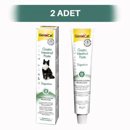 GimCat Gastro Intestinal Paste Sindirim Sistemi Destekleyici Kedi Malt Macunu 2 x 50 gr