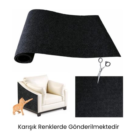 Petpal Kediler ve Köpekler için Yapışkanlı Tırmalama Halısı 100x30 cm
