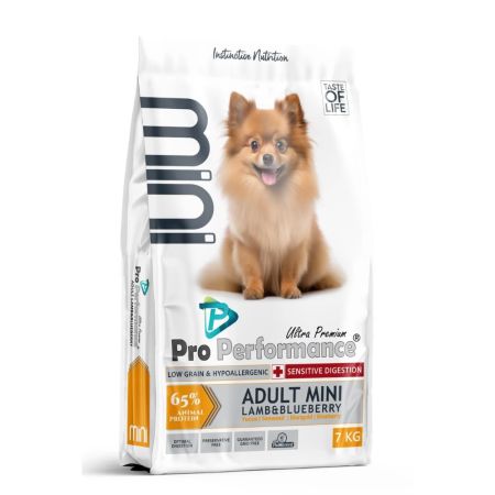 Pro Performance Kuzu Etli ve Yaban Mersinli Mini Irk Yetişkin Köpek Maması 7 kg