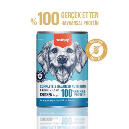 Wanpy Tavuklu Ezme Yetişkin Köpek Konservesi 375 gr