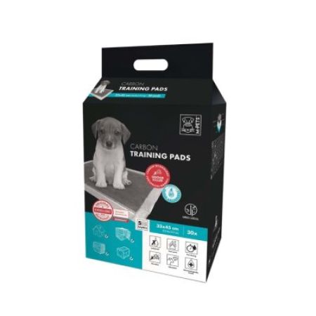 M-Pets Carbon Training Pads Karbonlu Yavru Köpek Çiş Eğitim Pedi 33 x 45 Cm 30'lu