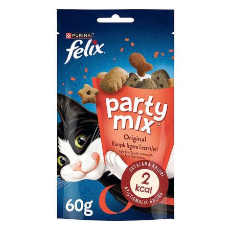 Felix Party Mix Original Karışık Izgara Lezzetleri Kedi Ödül Maması 60 gr