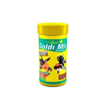 Ahm Goldi Mix Granulat Granül Balık Yemi 1000 Ml