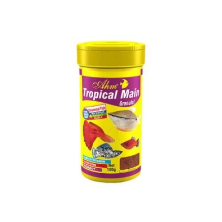 Ahm Tropical Main Granulat Küçük Ağızlı Süs Balığı Yemi 250 Ml
