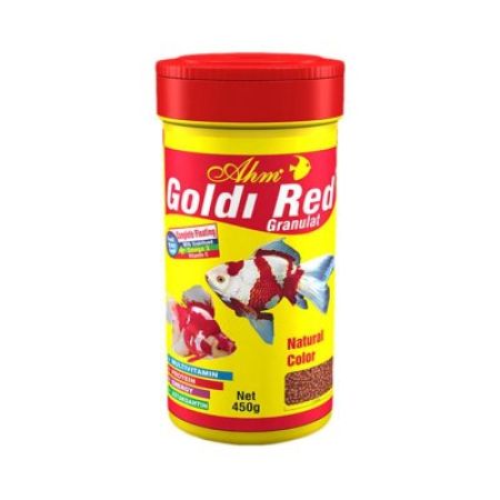 Ahm Goldi Red Granulat Balık Yemi 250 Ml