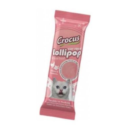 Crocus Tavuklu ve Kızılcıklı Lolipop Kedi Ödül Maması 1.4 Gr 1 Adet