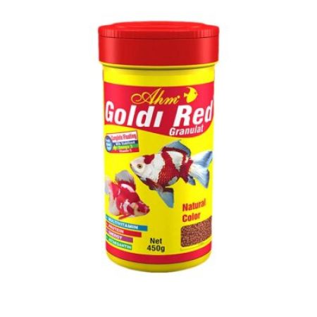 Ahm Goldi Red Granulat Balık yemi 100 Ml