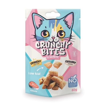 M-Pets Crunchy Bites Somonlu Kedi Ödül Maması 60 gr