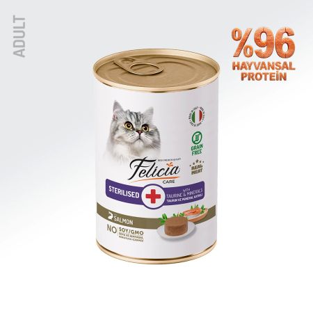 Felicia Somonlu Kısırlaştırılmış Yetişkin Kedi Konservesi 400 gr
