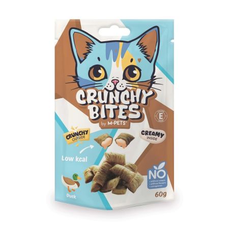 M-Pets Crunchy Bites Ördekli Kedi Ödül Maması 60 gr
