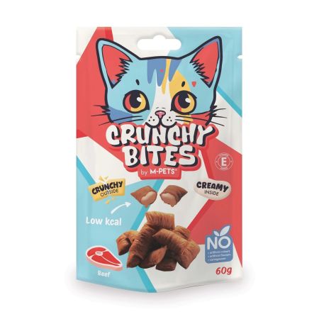 M-Pets Crunchy Bites Biftekli Kedi Ödül Maması 60 gr