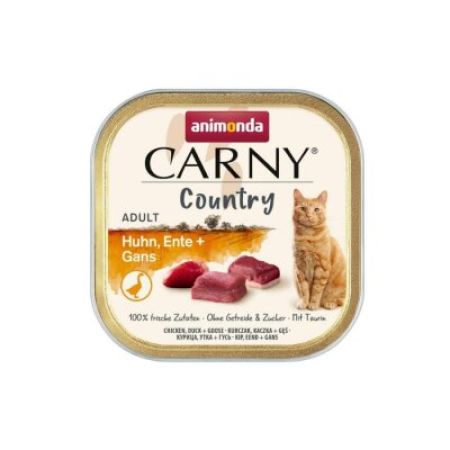 Animonda Carny Country Tavuklu Ördekli ve Kaz Etli Yetişkin Kedi Konservesi 100 Gr