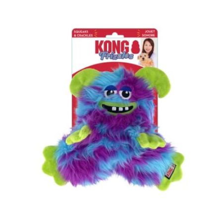 Kong Frizzles Sevimli Canavar Sesli Peluş Köpek Oyuncağı M