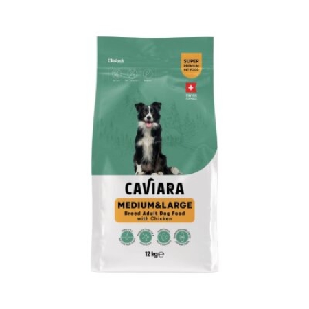 Caviara Tavuklu Orta ve Büyük Irk Yetişkin Köpek Maması 12 Kg