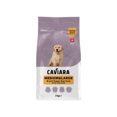 Caviara Tavuklu Orta ve Büyük Irk Yavru Köpek Maması 2 Kg