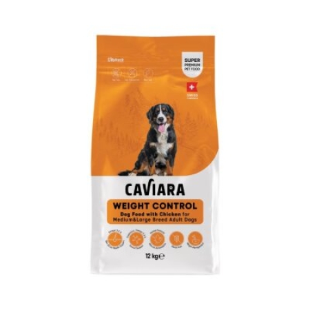 Caviara Kilo Kontrol Destekli Tavuklu Orta ve Büyük Irk Yetişkin Köpek Maması 12 Kg