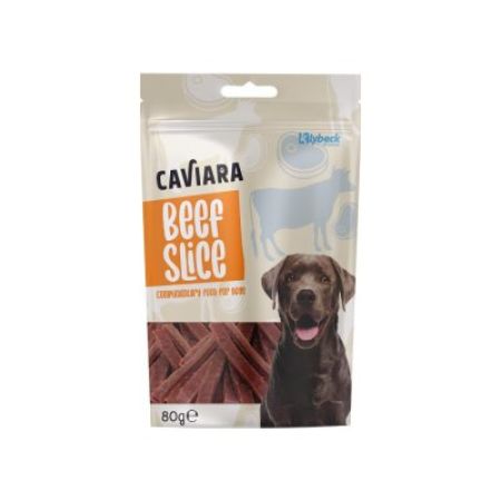 Caviara Kurutulmuş Sığır Dilim Köpek Ödül Maması 80 Gr