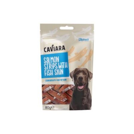 Caviara Kurutulmuş Balık Şeritleri Köpek Ödül Maması 80 Gr