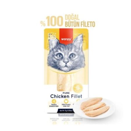 Wanpy Tavuk Fileto Kedi Ödülü 25 Gr