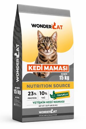 WonderCat Tavuklu Yetişkin Kedi Maması 15 kg