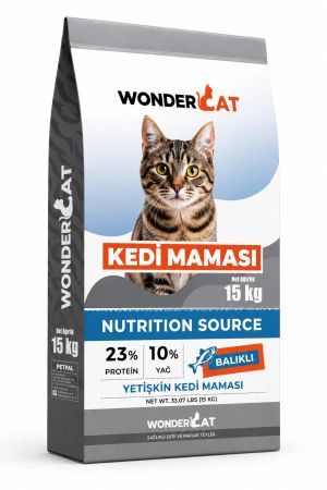 WonderCat Balıklı Yetişkin Kedi Maması 15 kg