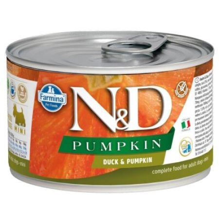 N&D Pumpkin Mini Balkabaklı ve Ördekli Yetişkin Köpek Konservesi 140 gr