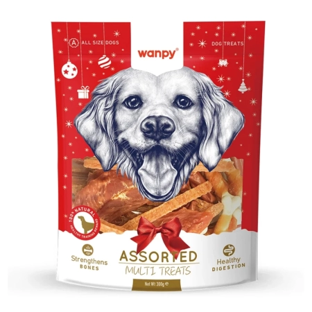 Wanpy Karışık Yılbaşı Konseptli Köpek Ödül Maması 300 gr