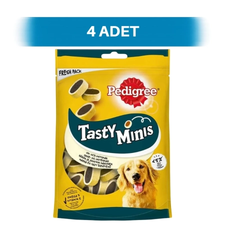 Pedigree Tasty Minis Sığır Etli ve Peynirli Köpek Ödül Maması 4 x 140 gr