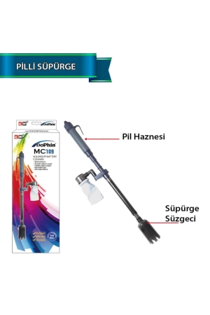 Dophin Mc109 Pilli Akvaryum Dip Süpürgesi