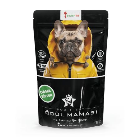 Barftr Dana Biftek Parçaları Köpek Ödül Maması 80 gr