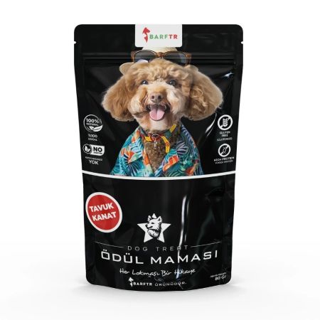 Barftr Tavuk Kanat Köpek Ödül Maması 80 gr