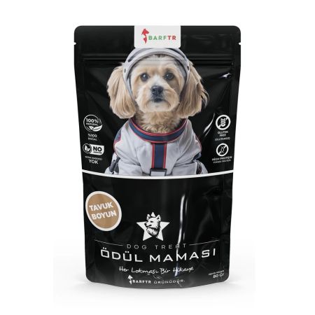 Barftr Tavuk Boyun Köpek Ödül Maması 80 gr