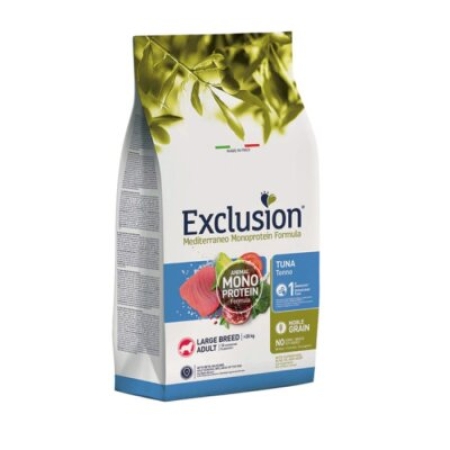 Exclusion Monoprotein Ton Balıklı ve Narlı Düşük Tahıllı Büyük Irk Yetişkin Köpek Maması 12 Kg