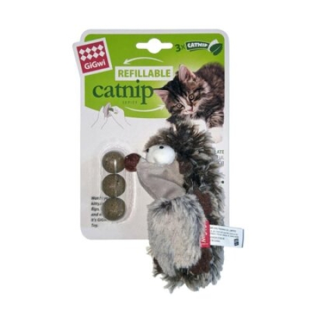 Gigwi Kirpili Kedi Oyuncağı & 3 Adet Kedi Otu Topu
