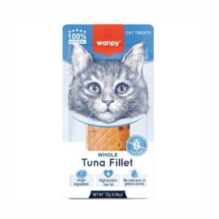 Wanpy Ton Balığı Fileto Kedi Ödül Maması 25 gr