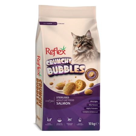 Reflex Crunchy Bubbles Somonlu Kısırlaştırılmış Yetişkin Kedi Maması 10 kg