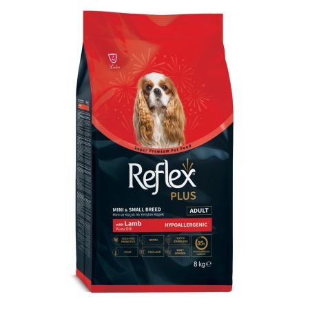 Reflex Plus Hipoalerjenik Kuzu Etli Mini ve Küçük Irklar için Yetişkin Köpek Maması 8 kg